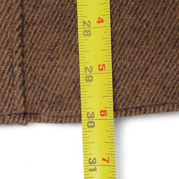 VTG Woolrich Wool Shirt Jacket Men's Size Large Brown Shacket Outdoor Winter - Picture 7 of 8